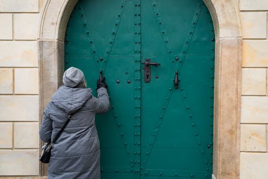  Konferencja prasowa dot. prac konserwatorskich prowadzonych przy budynku Klasztoru Bernardynów (zdjęcia)