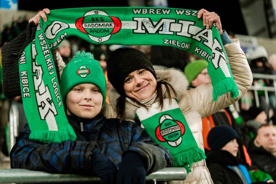Kibice podczas meczu Radomiak Radom - Górnik Zabrze (zdjęcia)