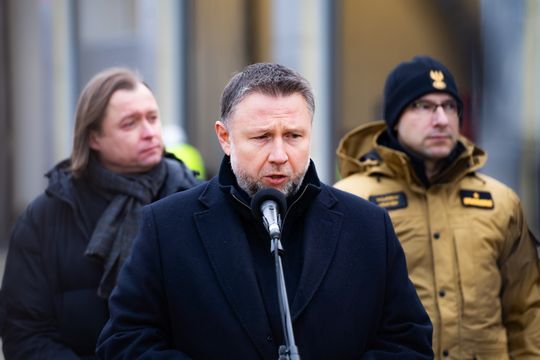 Konferencja prasowa z udziałem ministra Marcina Kierwińskiego (zdjęcia)