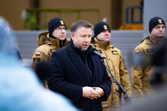 Konferencja prasowa z udziałem ministra Marcina Kierwińskiego (zdjęcia)