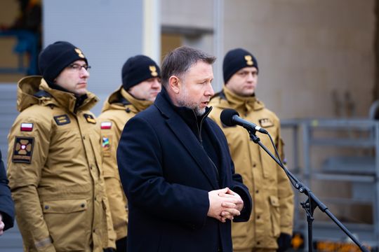 Konferencja prasowa z udziałem ministra Marcina Kierwińskiego (zdjęcia)