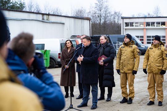 Konferencja prasowa z udziałem ministra Marcina Kierwińskiego (zdjęcia)