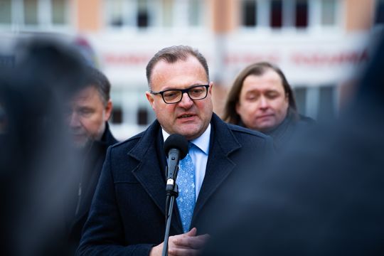 Konferencja prasowa z udziałem ministra Marcina Kierwińskiego (zdjęcia)