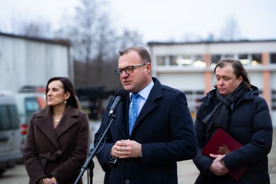 Konferencja prasowa z udziałem ministra Marcina Kierwińskiego (zdjęcia)