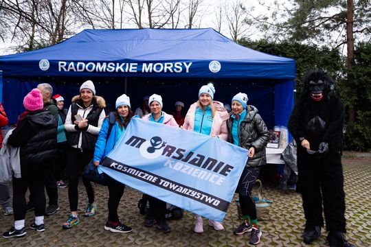 Bieg morsa oraz morsowanie nad zalewem Borki (zdjęcia)