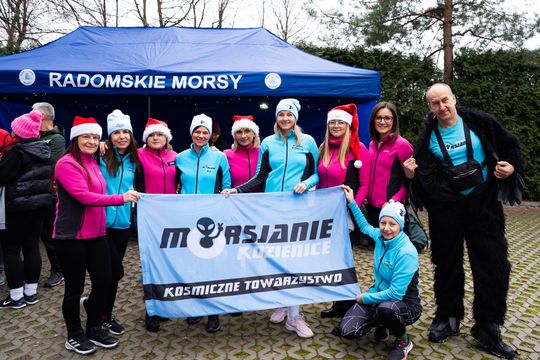 Bieg morsa oraz morsowanie nad zalewem Borki (zdjęcia)