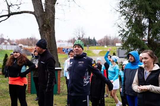Bieg morsa oraz morsowanie nad zalewem Borki (zdjęcia)