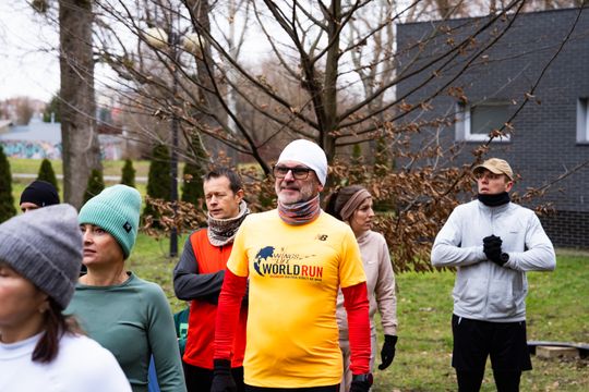 Bieg morsa oraz morsowanie nad zalewem Borki (zdjęcia)