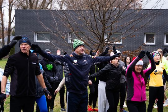 Bieg morsa oraz morsowanie nad zalewem Borki (zdjęcia)