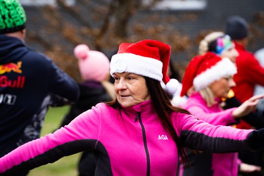 Bieg morsa oraz morsowanie nad zalewem Borki (zdjęcia)