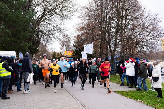 Bieg morsa oraz morsowanie nad zalewem Borki (zdjęcia)