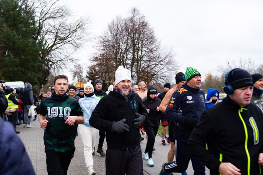 Bieg morsa oraz morsowanie nad zalewem Borki (zdjęcia)