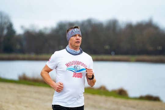 Bieg morsa oraz morsowanie nad zalewem Borki (zdjęcia)