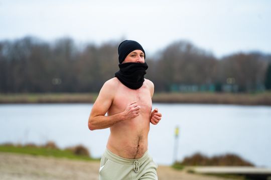 Bieg morsa oraz morsowanie nad zalewem Borki (zdjęcia)