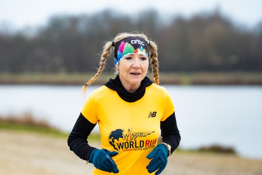 Bieg morsa oraz morsowanie nad zalewem Borki (zdjęcia)