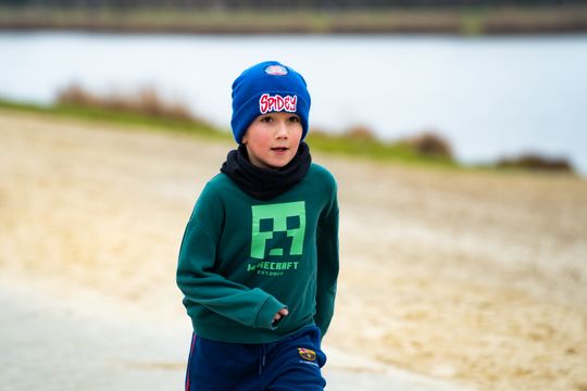 Bieg morsa oraz morsowanie nad zalewem Borki (zdjęcia)