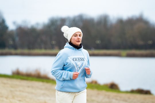 Bieg morsa oraz morsowanie nad zalewem Borki (zdjęcia)