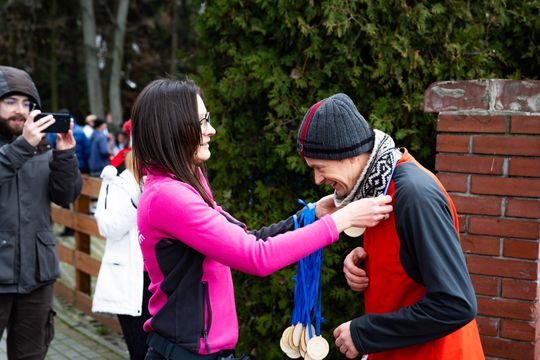 Bieg morsa oraz morsowanie nad zalewem Borki (zdjęcia)