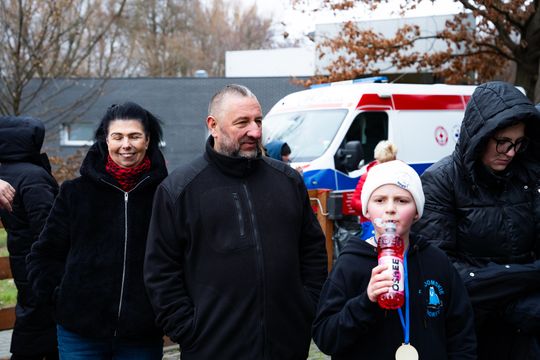 Bieg morsa oraz morsowanie nad zalewem Borki (zdjęcia)