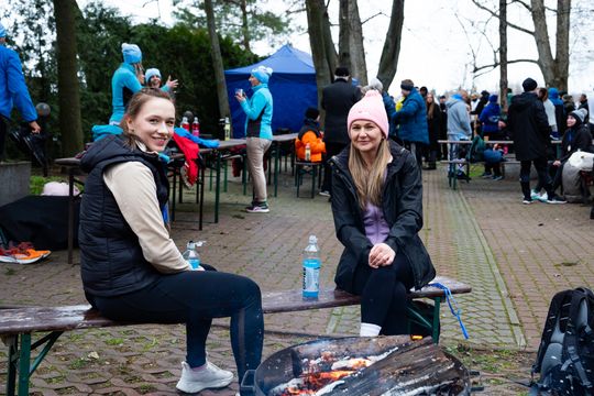 Bieg morsa oraz morsowanie nad zalewem Borki (zdjęcia)