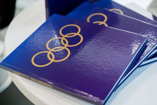 Prezentacja publikacji Michała Podlewskiego dotycząca olimpijczyków 002.jpg