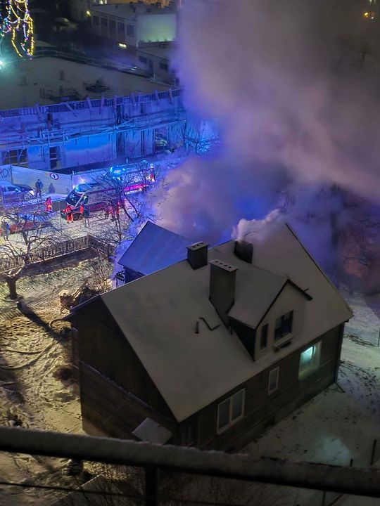 Pożar przy ulicy Cichej w Radomiu