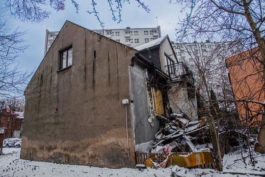 Pożar przy ulicy Cichej w Radomiu