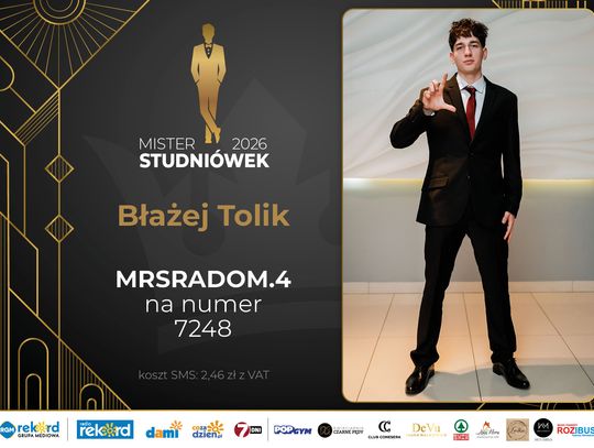 Mister Studniówek 2026 - zobaczcie kandydatów!