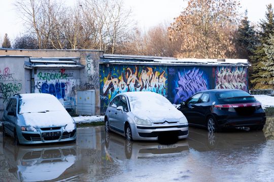 Awaria wodociągów przy ul. Rapackiego (zdjęcia)
