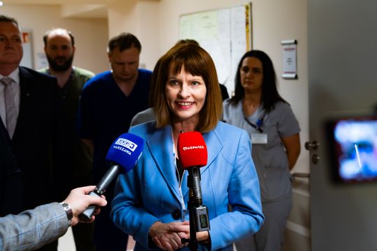 Konferencja prasowa z udziałem marszałka Adama Struzika w Radomskim Szpitalu Specjalistycznym (zdjęcia)