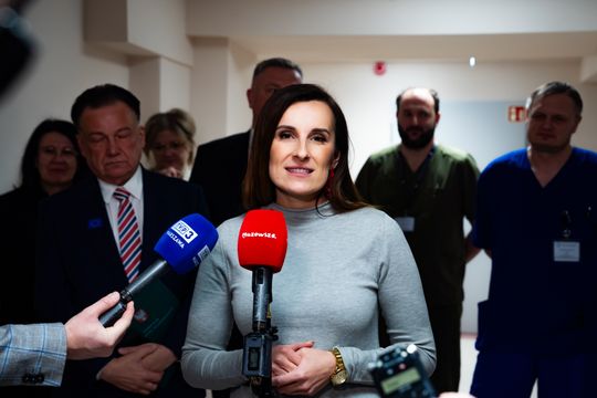 Konferencja prasowa z udziałem marszałka Adama Struzika w Radomskim Szpitalu Specjalistycznym (zdjęcia)