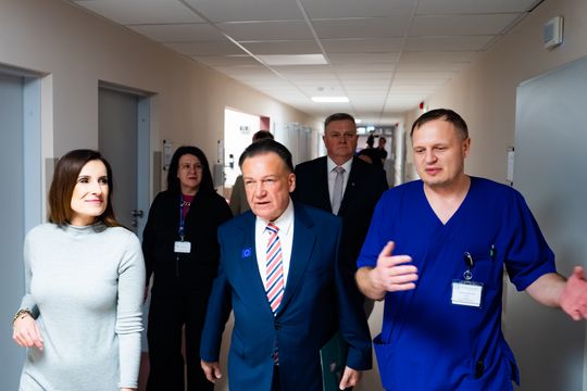 Konferencja prasowa z udziałem marszałka Adama Struzika w Radomskim Szpitalu Specjalistycznym (zdjęcia)