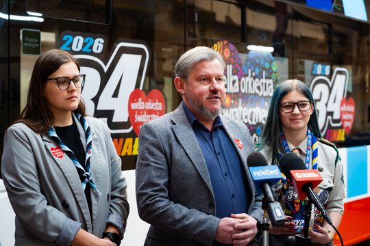 Konferencja prasowa dot. udziału MPK w 34 Finale WOŚP (zdjęcia)