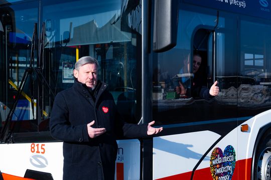 Konferencja prasowa dot. udziału MPK w 34 Finale WOŚP (zdjęcia)