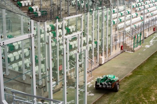 Ostatnie prace na sektorze dla gości na stadionie przy Struga (zdjęcia)