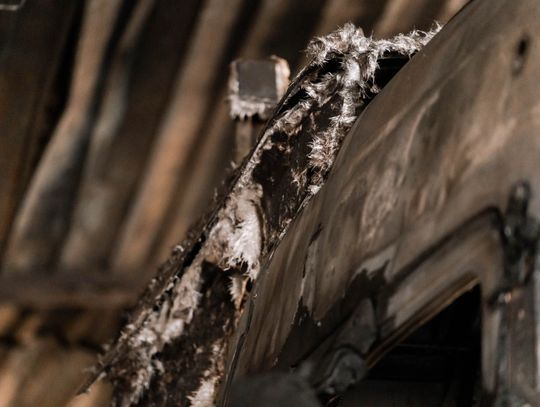 Warsztat w Milejowicach po pożarze (zdjęcia)