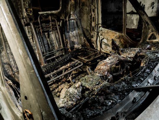 Warsztat w Milejowicach po pożarze (zdjęcia)