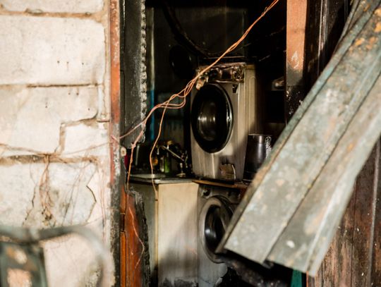 Warsztat w Milejowicach po pożarze (zdjęcia)