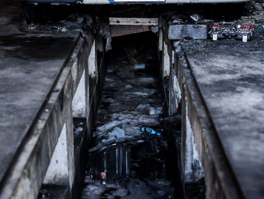 Warsztat w Milejowicach po pożarze (zdjęcia)