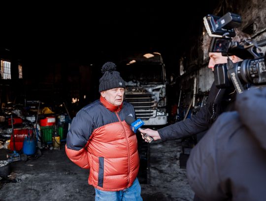 Warsztat w Milejowicach po pożarze (zdjęcia)
