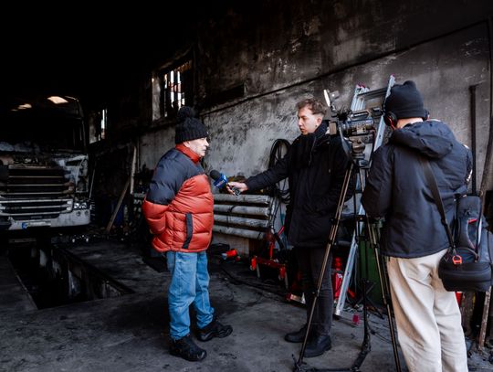 Warsztat w Milejowicach po pożarze (zdjęcia)