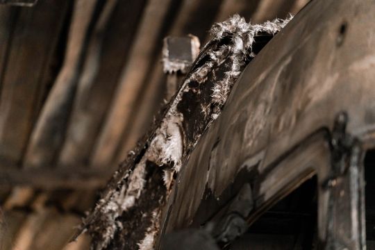 Warsztat w Milejowicach po pożarze (zdjęcia)