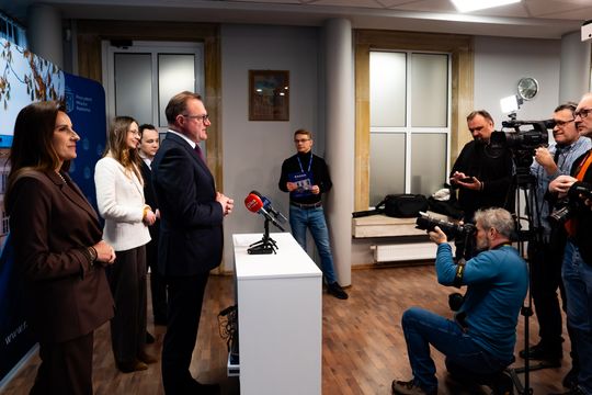 Konferencja prasowa z udziałem minister Agnieszki Dziemianowicz-Bąk (zdjęcia)