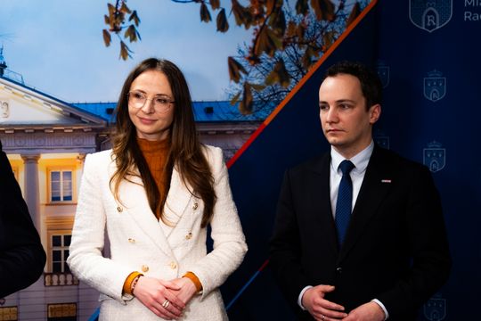 Konferencja prasowa z udziałem minister Agnieszki Dziemianowicz-Bąk (zdjęcia)