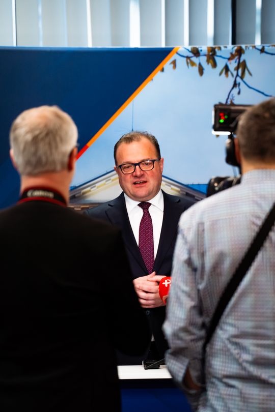 Konferencja prasowa z udziałem minister Agnieszki Dziemianowicz-Bąk (zdjęcia)