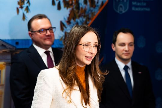 Konferencja prasowa z udziałem minister Agnieszki Dziemianowicz-Bąk (zdjęcia)