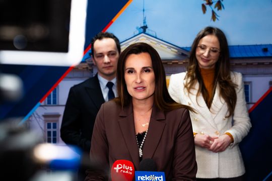 Konferencja prasowa z udziałem minister Agnieszki Dziemianowicz-Bąk (zdjęcia)