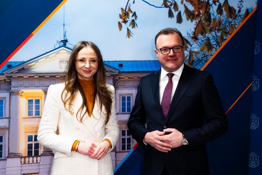 Konferencja prasowa z udziałem minister Agnieszki Dziemianowicz-Bąk (zdjęcia)