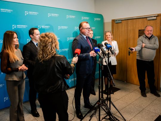 Konferencja prasowa z minister edukacji narodowej, Barbarą Nowacką (zdjęcia)