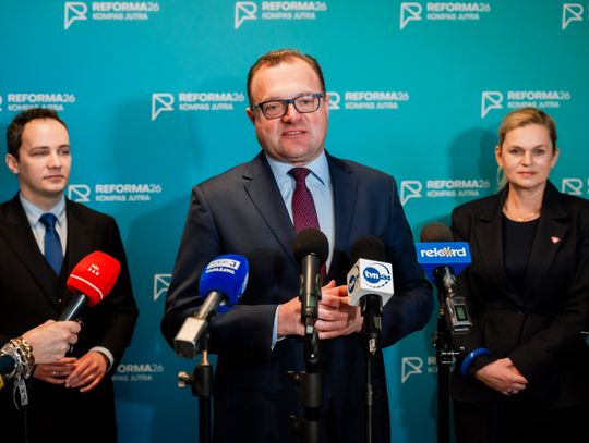 Konferencja prasowa z minister edukacji narodowej, Barbarą Nowacką (zdjęcia)